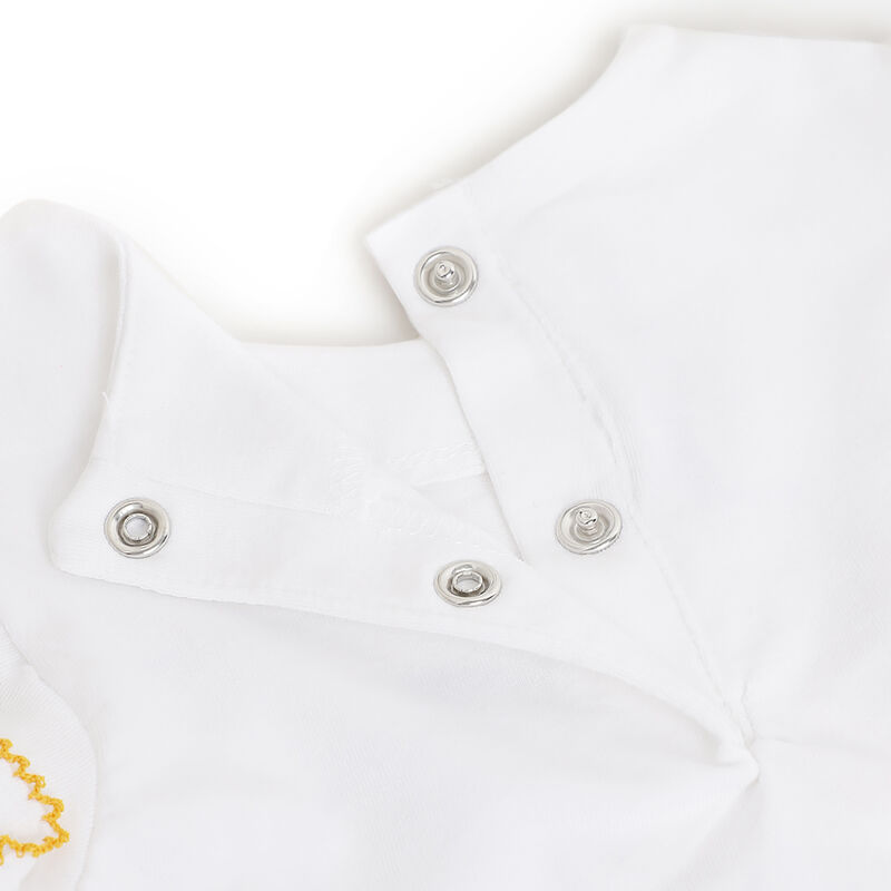 Girls White Graphic Printed Short Sleeve T-Shirt image number 3